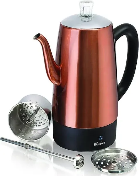 Euro Cuisine PER08 8-Cup Copper Electric Percolator