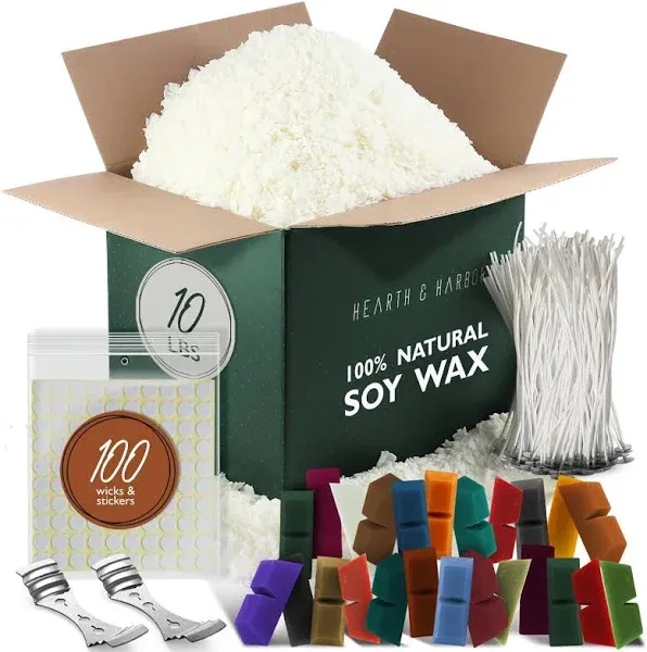 Hearth & Harbor Natural Soy Wax DIY Candle Making Supplies