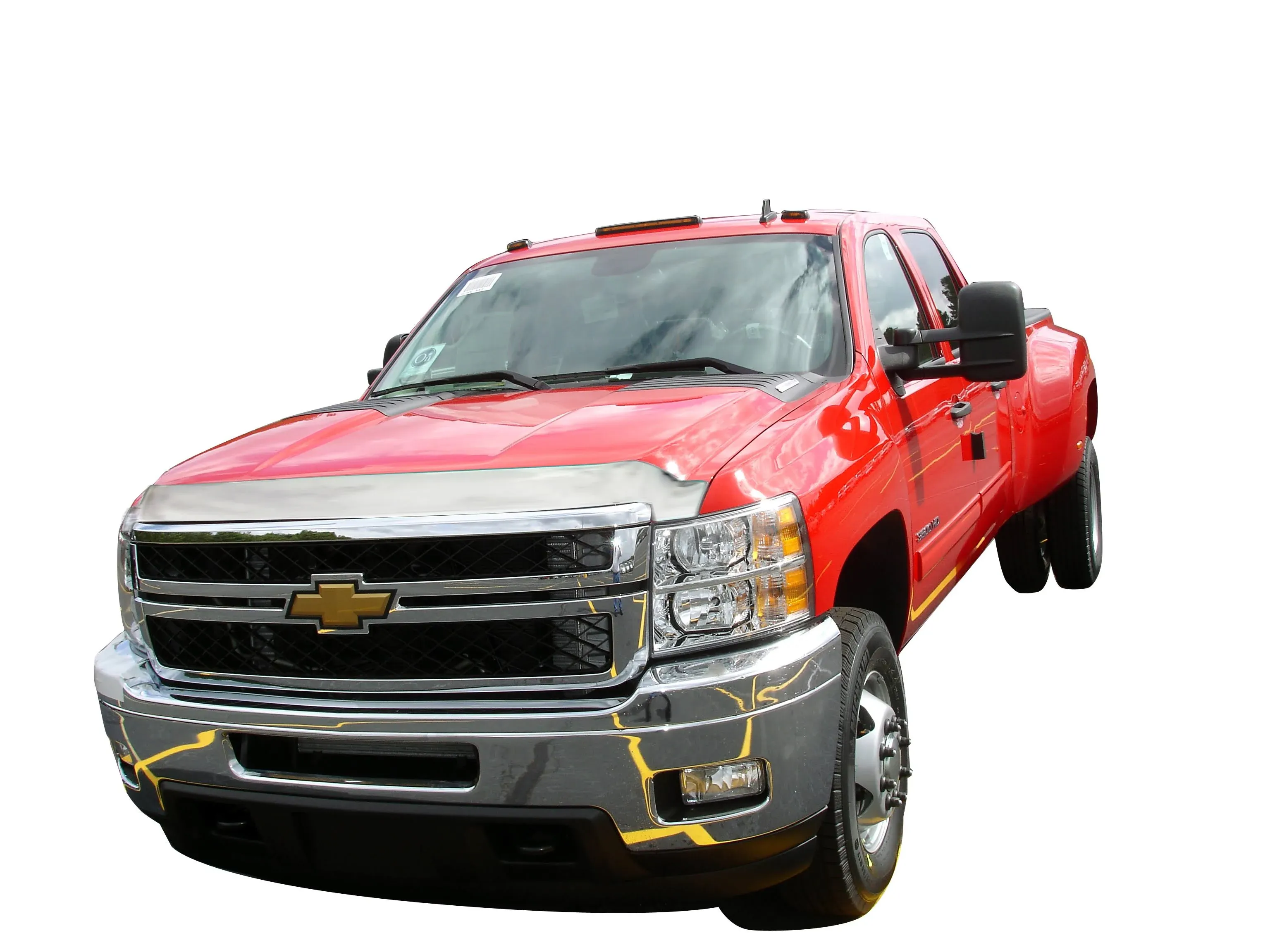 AVS 11-14 Chevy Silverado 2500 Aeroskin Low Profile Hood Shield - Chrome