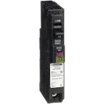 Square-D QO115PDFC Single Pole Circuit Breaker, QO, 15A