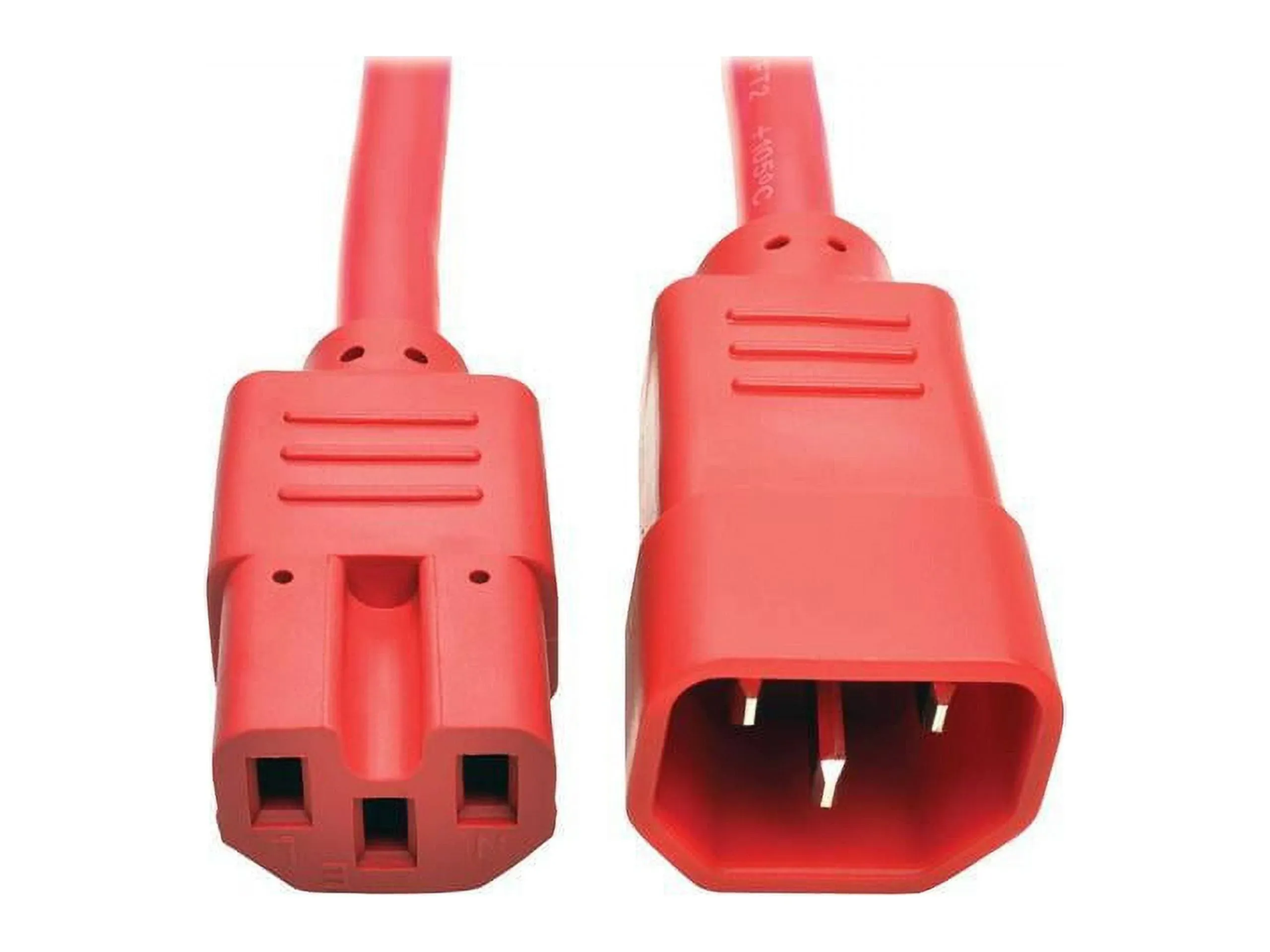 Tripp Lite 6ft Heavy Duty Computer Power Extension Cord 15A, 14 AWG, C14 to C15, Red 6'(P018-006-ARD)