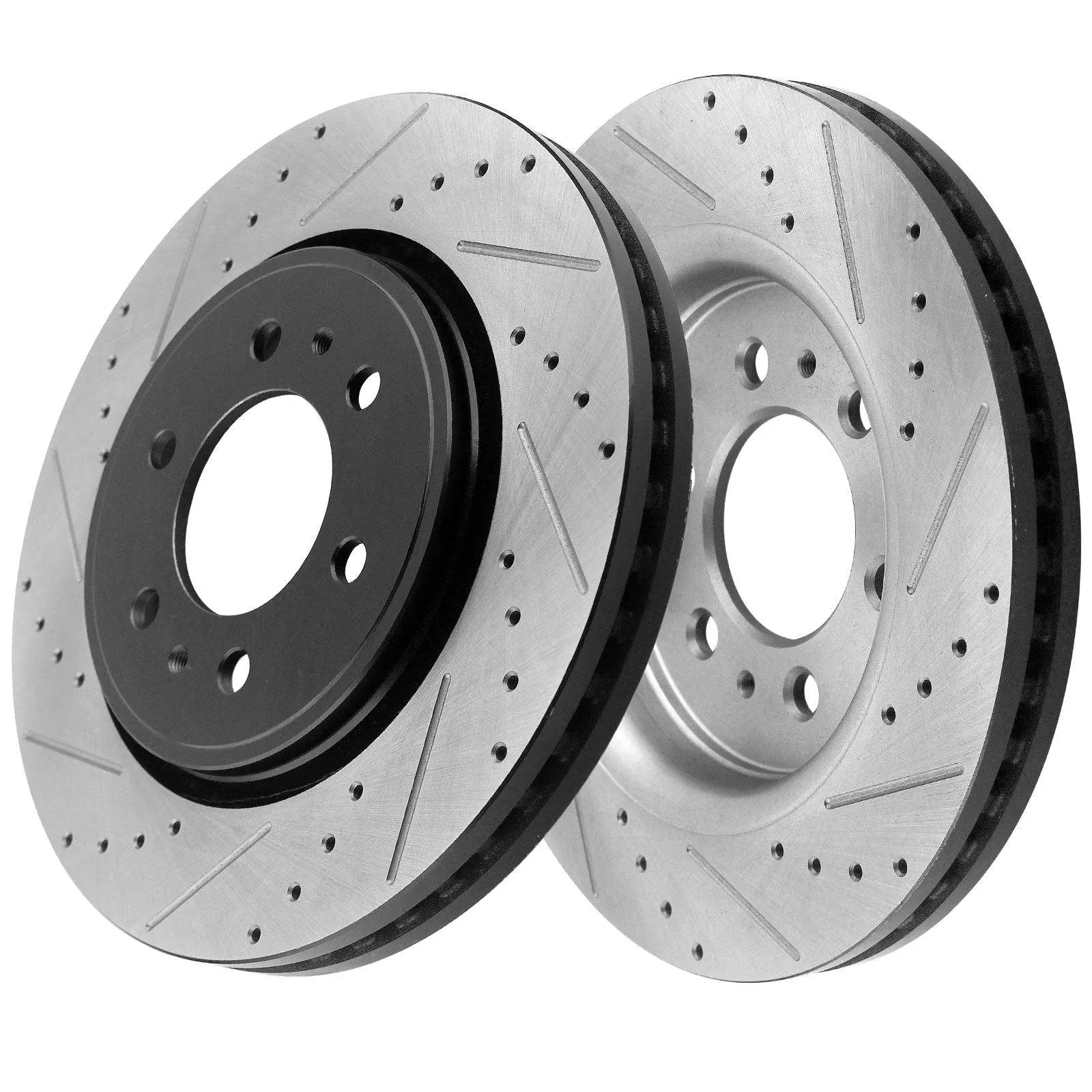 Front Brake Rotors fits for Ford F-150 Expedition, Lincoln Navigator 305mm Drilled & Slotted Disc Brake Rotor 54153