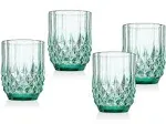 Godinger Double Old Fashioned Glasses, Drinking Glasses, Stemless Glasses, Whiskey Glass, Glass Cup, Beverage Glass Set of 4, Celtic 10oz