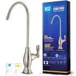 NSF Certification Lead-Free Water Filtration Reverse Osmosis Faucet (Brushed Nickel) Advanced RO Tap for Drinking, Kitchen Sink Cooking, Cleaning | Safe, Healthier