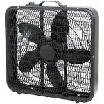 Comfort Zone 20-inch Black 3-Speed Box Fan