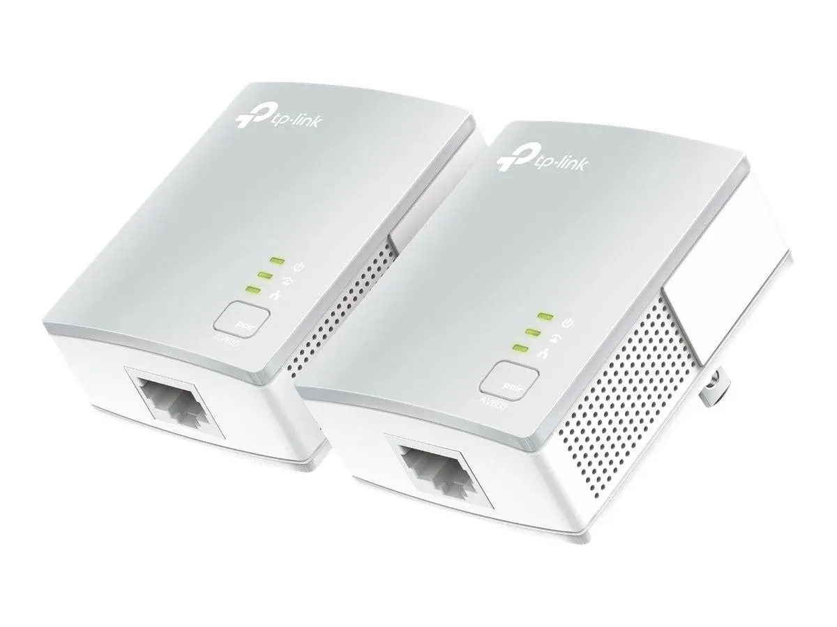 TP-Link AV600 Powerline Ethernet Adapter(TL-PA4010 KIT)- Plug&Play, Power Saving, Nano Powerline Adapter, Expand Home Network with Stable Connections