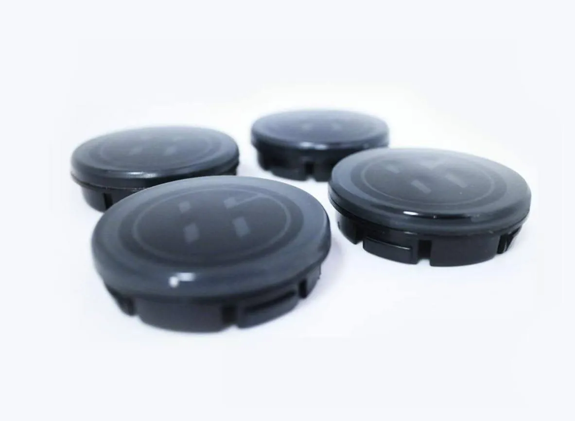 Exterior Accessories - Replacement Alloy Black Wheel Hubs Center Caps Compatible with Scion FR-S FRS Toyota GT86 18" (Except 17") Gen1 & Gen2 2012-2025