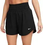 Nike One Womens Ultra High Rise 3 Inch Training Shorts Black L