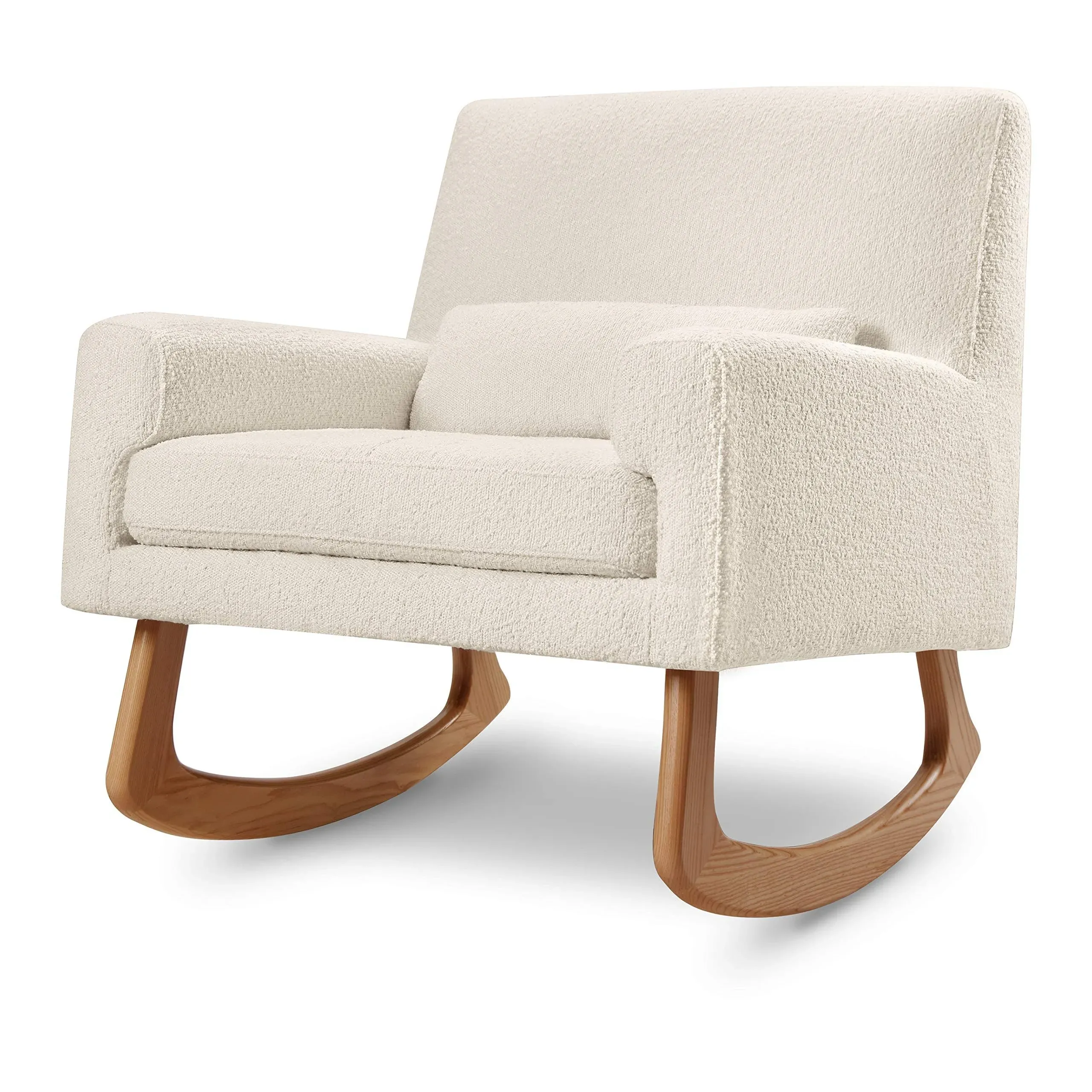 Nursery Works Sleepytime Rocker - Ivory Boucle with Light Legs