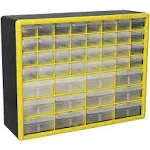 Akro-Mils 10144, 44 Drawer Plastic Parts Storage Hardware and Craft Cabinet, 20-Inch W x 6-Inch D x 16-inch H, Yellow