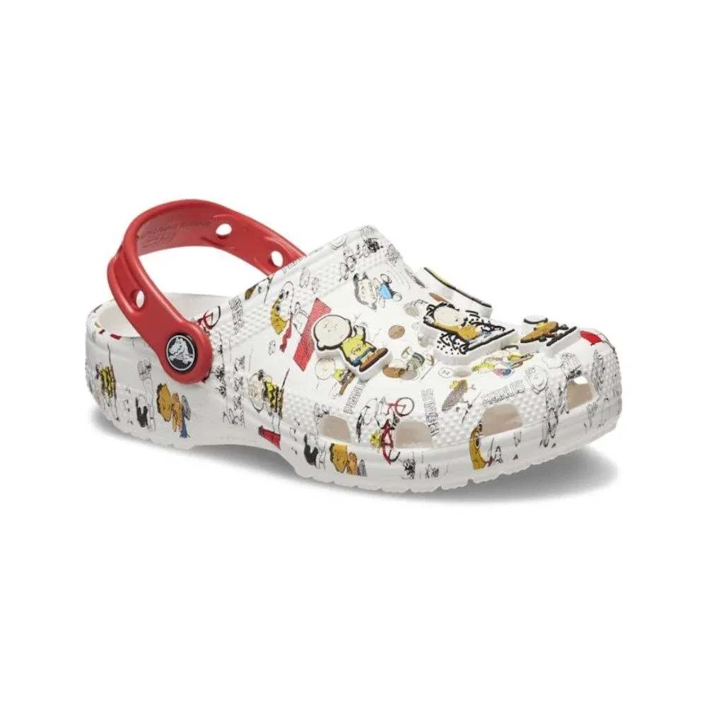 Crocs Toddler Peanuts Classic Clog - White/Multi