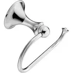 Moen DN7708BN Lounge Collection Single Post European Toilet Paper Holder with Hardware, Spot Resist Brushed Nickel