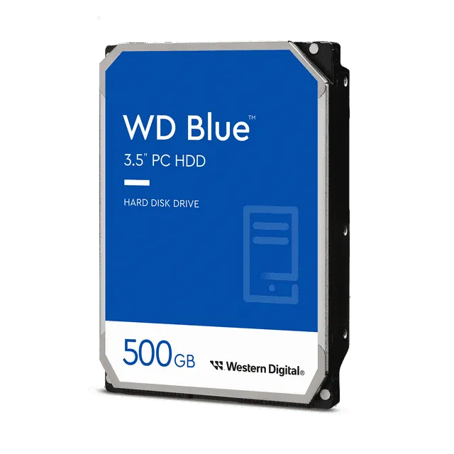 Western Digital 4TB WD Blue PC Internal Hard Drive HDD - 5400 RPM, SATA 6 Gb/s, 256 MB Cache, 3.5" - WD40EZAX