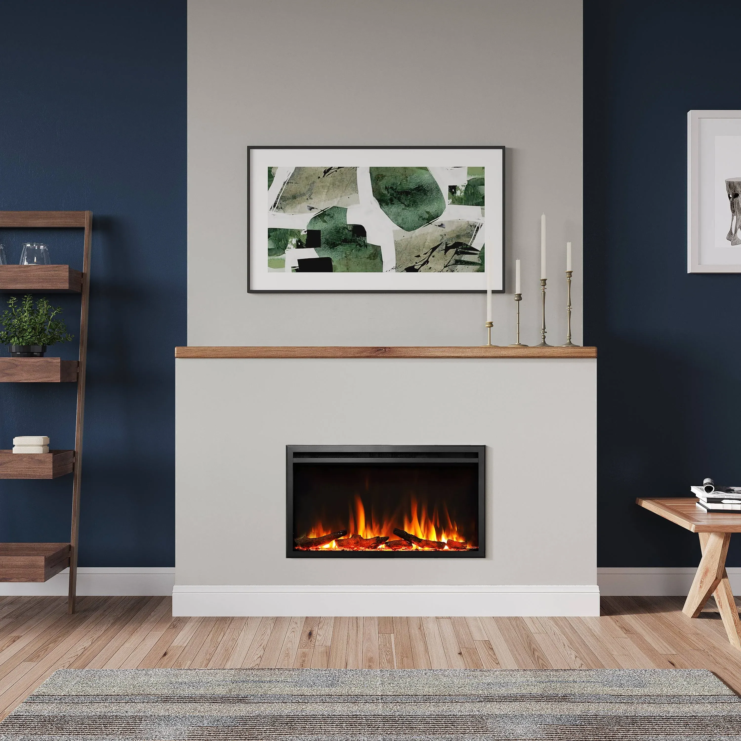 LegendFlame Austin in Wall Recessed & Wall Mounted Electric Fireplace (33")