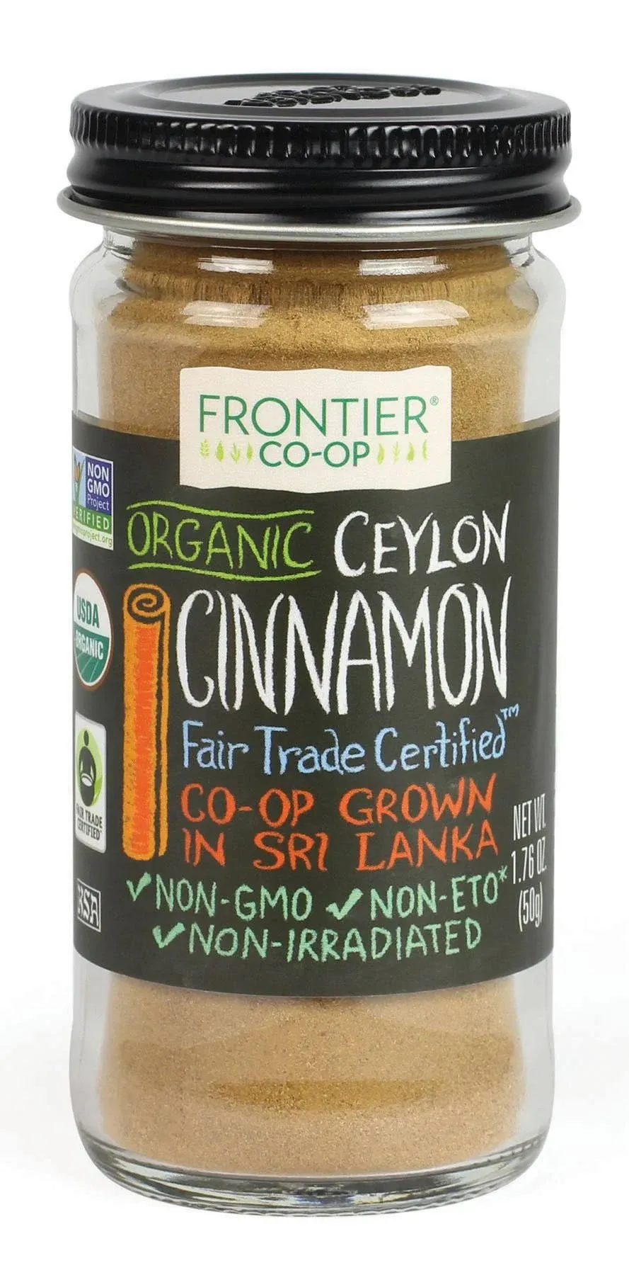 Frontier Organic Fair Trade Ceylon Ground Cinnamon - 1.76 oz