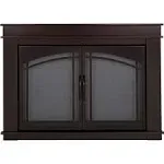 Pleasant Hearth FN-5701 Fenwick Fireplace Glass Door, Oil Rubbed Bronze, Medium