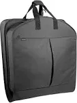  45” Deluxe Extra Capacity Travel Garment Bag with two accessory pockets Black