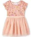 The Children's Place Baby Girls' and Toddler Short Sleeve Dressy Special Occasion Dresses