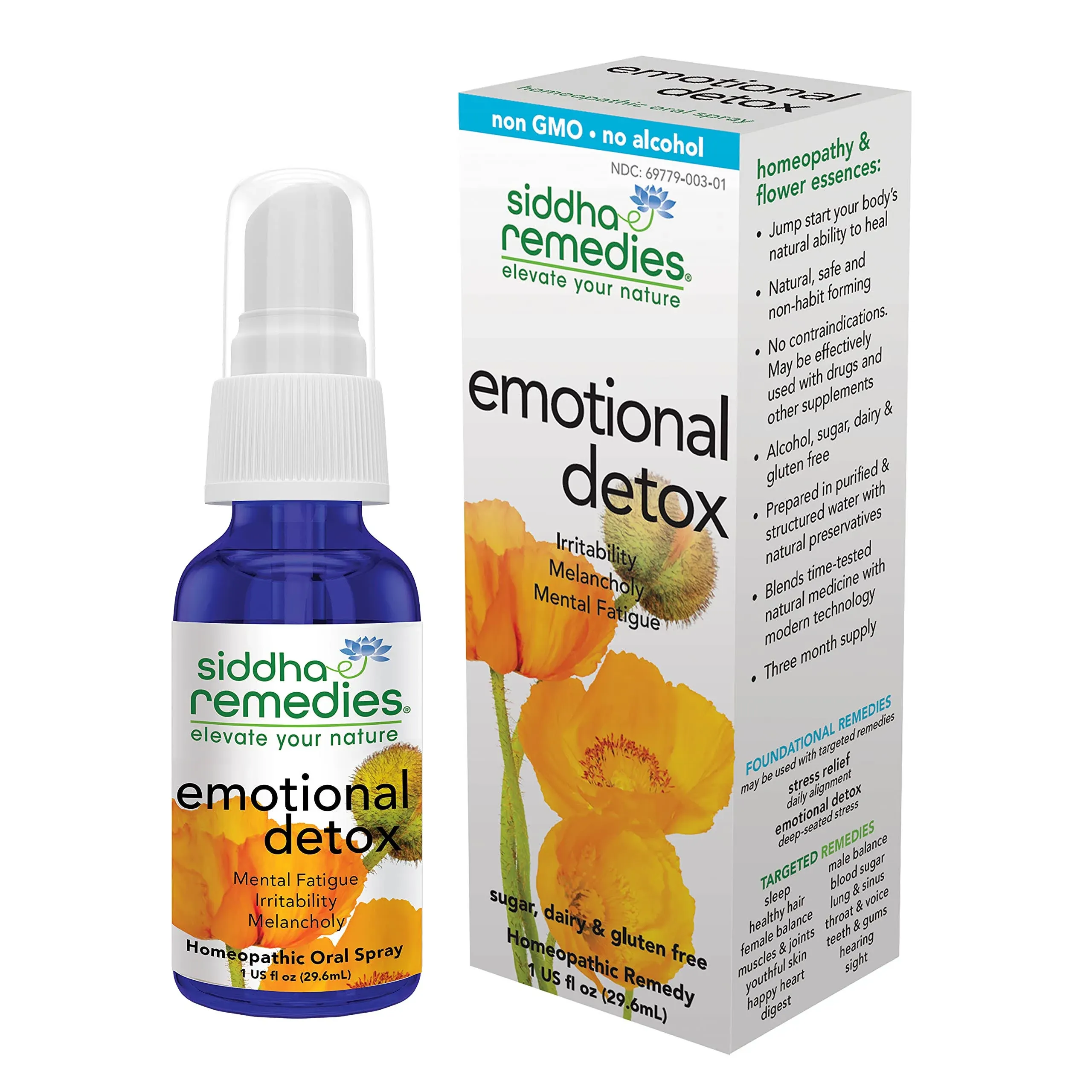 Siddha Flower Essences Emotional Detox - 1 fl Ounce