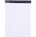 Mintra Office Basic Legal Pads 6pk, 8.5in x 11in, Wide Ruled, White