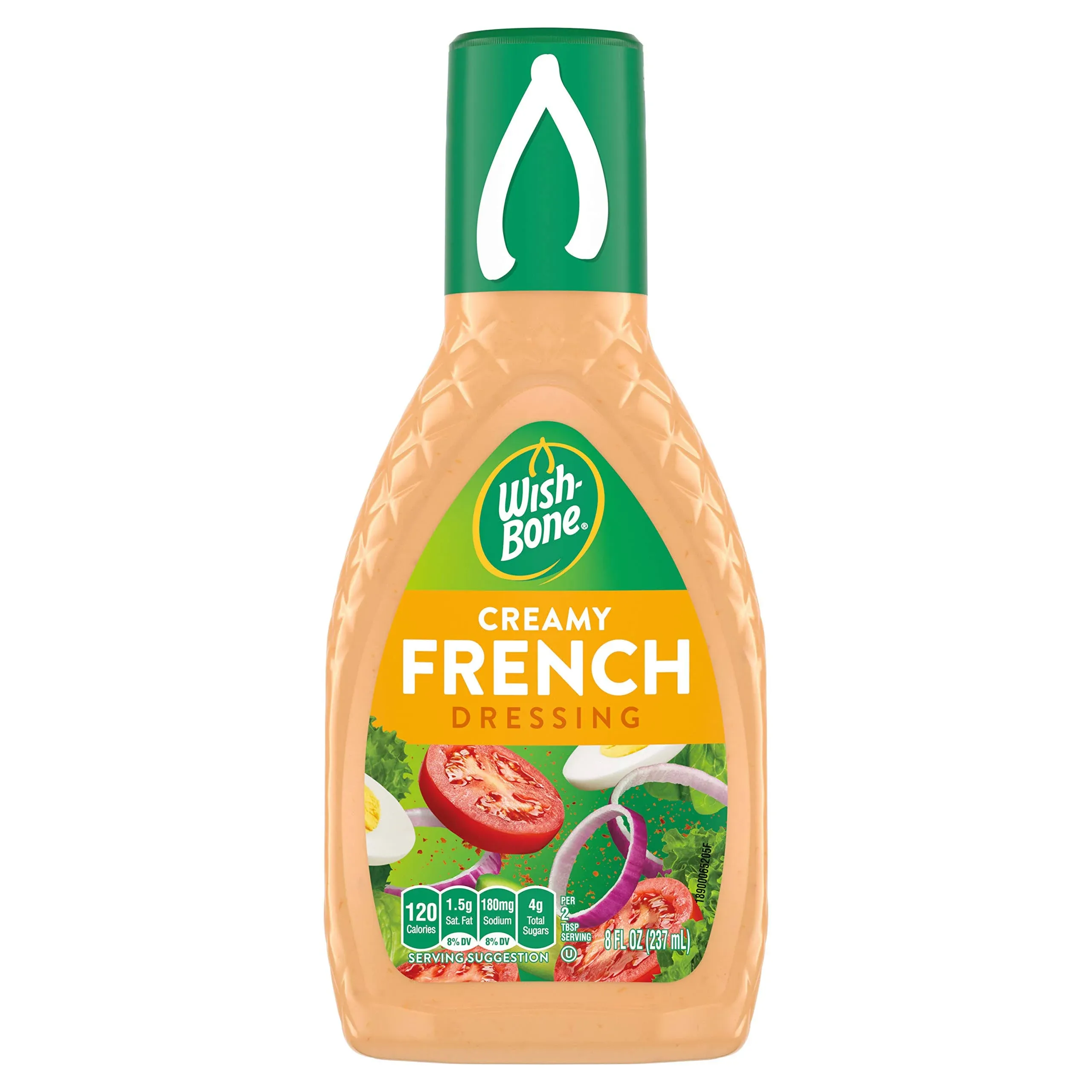 Wish Bone Creamy French Dressing Bottles 8 Fluid Ounce - 12 Per Case.