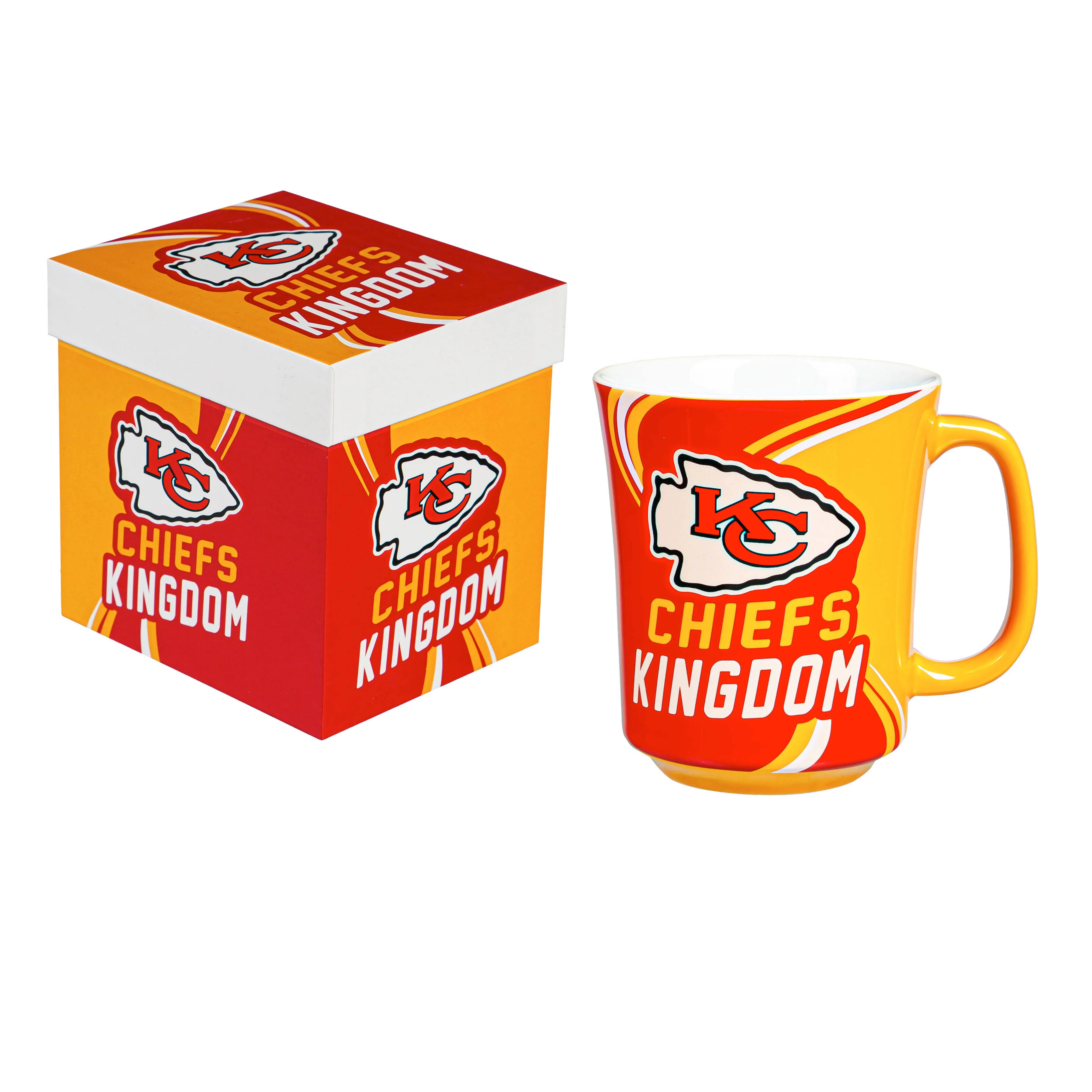 Team Sports America Kansas City Chiefs, 14oz Ceramic with Matching Box