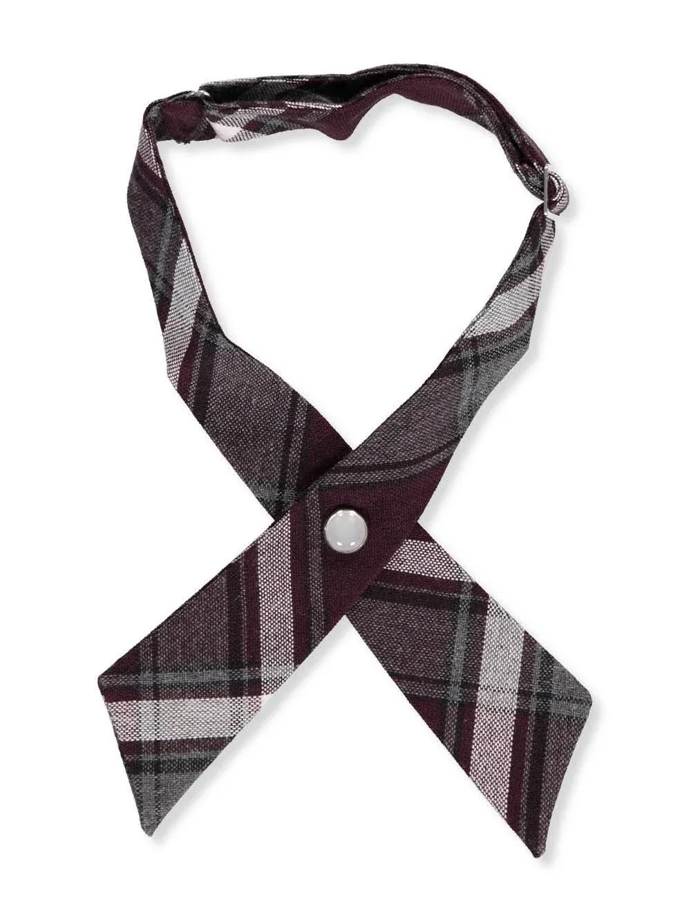 French Toast Girls' Adjustable Plaid Cross Tie