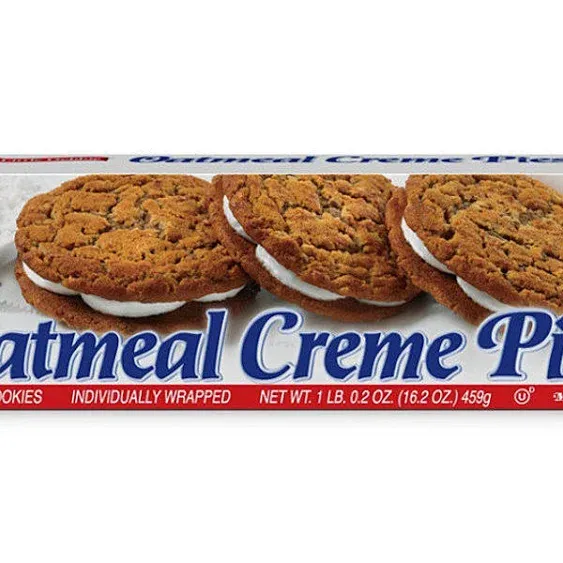 Little Debbie Sandwich Cookies, Oatmeal Creme Pies - 12 cookies [1 lb 0.2 oz (16 ...