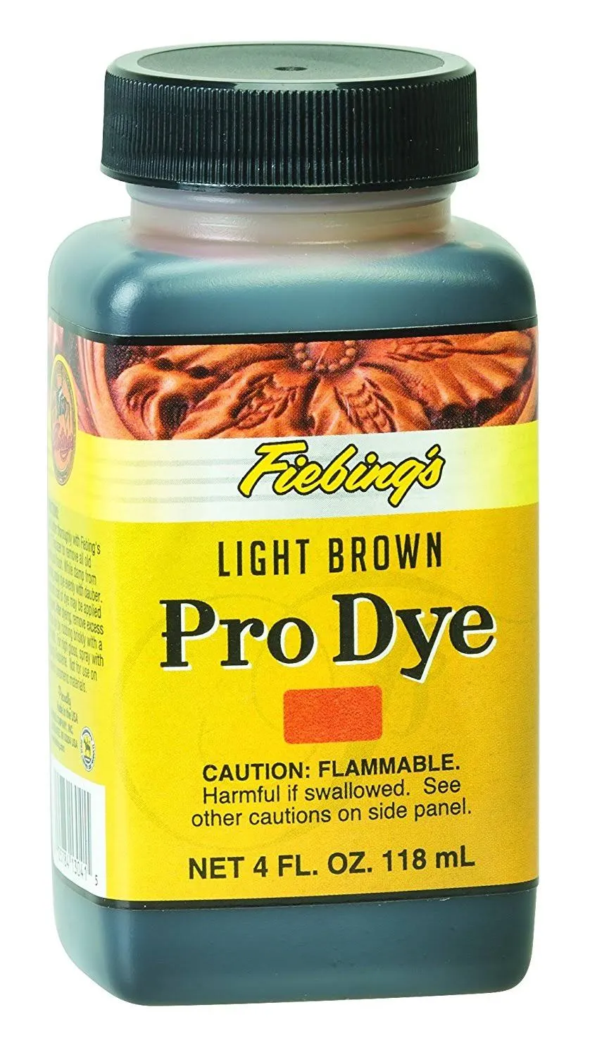 "Fiebing's Pro Leather Dye, 4 oz – Professional Quality Dye for Leathercraft, Shoes, and More"