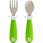 Munchkin Raise™ Toddler Fork & Spoon Utensil Set, Blue