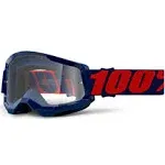 100% STRATA 2 Goggles - Sports Goggles for Motocross & Mountain Biking - Eyewear for Bike Riders - Motocross Goggles for Men