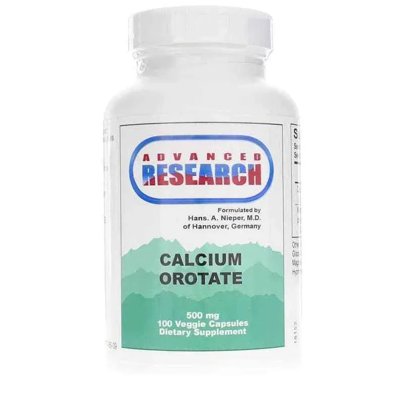 Advanced Research/Nutrient Carriers Calcium Orotate Vitamin | 100 Caps