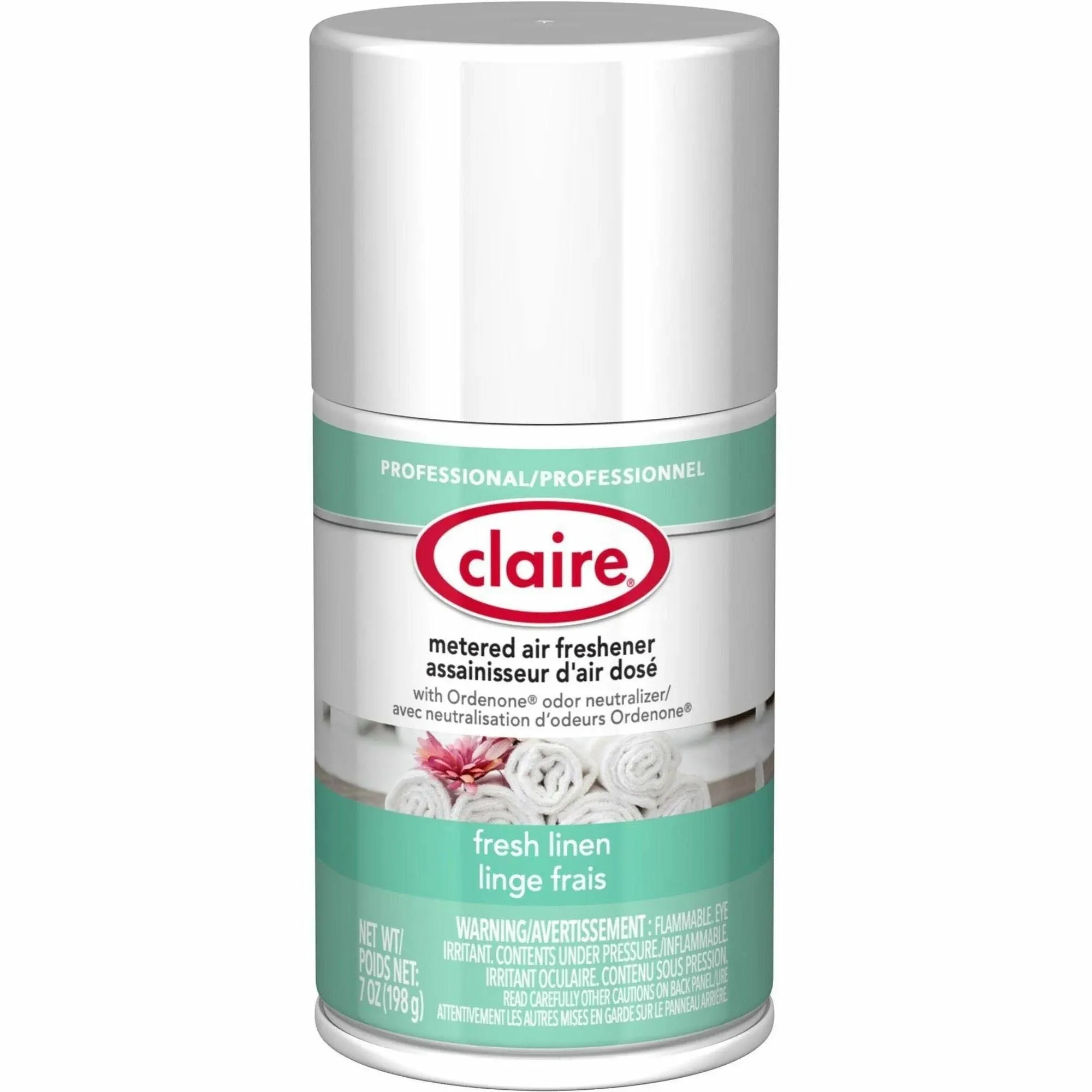 Claire 110 7 oz. Fresh Linen Metered Air Freshener Aerosol Can