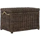 happimess Jacob Wicker Storage Trunk - Brown