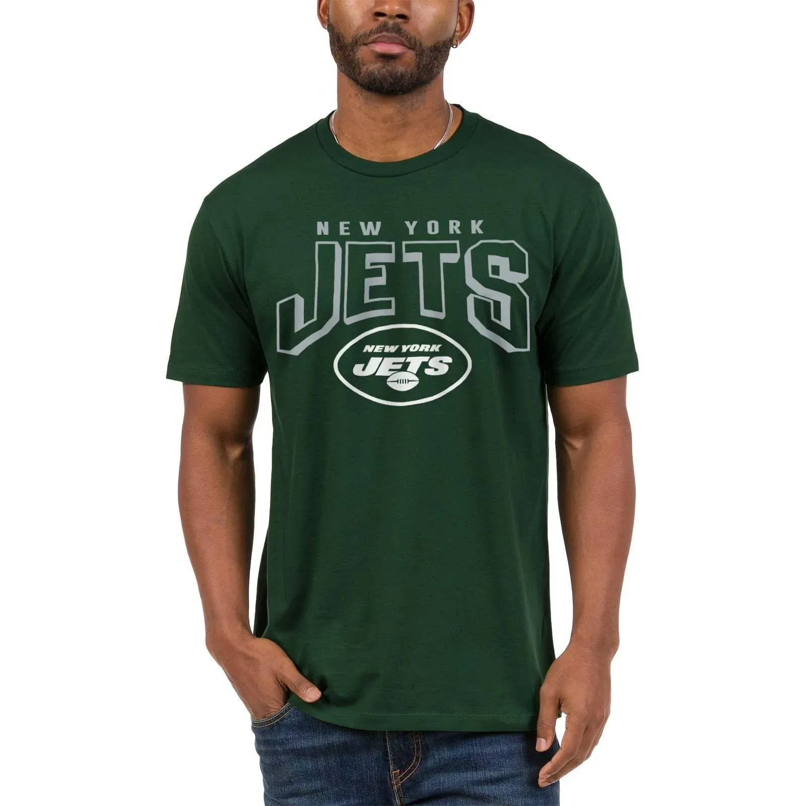 Junk Food Clothing x NFL - Bold Logo - Short Sleeve Fan Shirt for Men and Women - Officially Licensed NFL Apparel