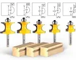 Yonico 13516Q 5 Bit Corner Bead Router Bit Set 1/4" Shank