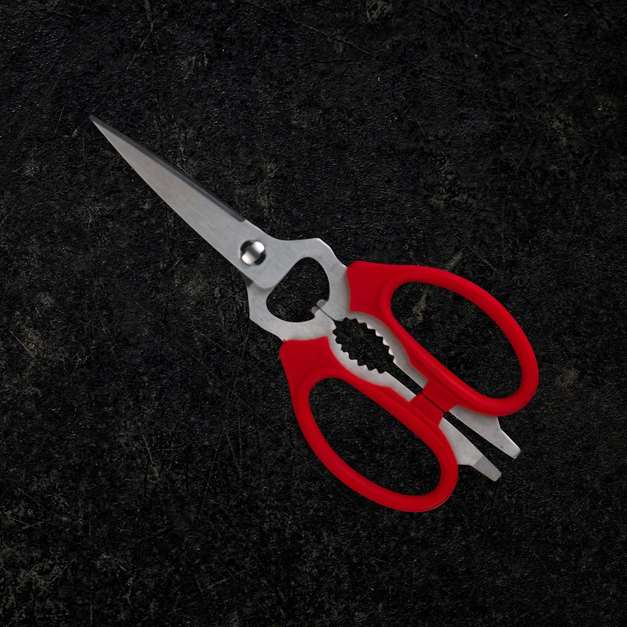 Messermeister 8" Take-Apart Kitchen Scissors, Red