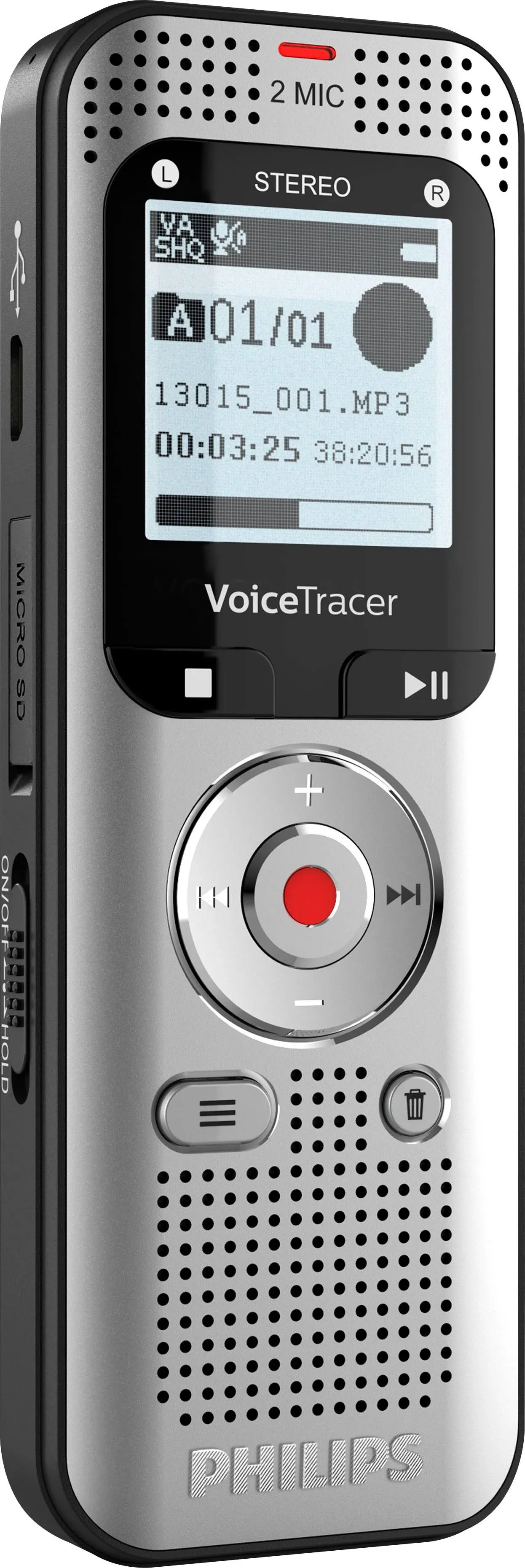 Philips DVT2015 Voice Tracer Digital Recorder with Sembly, 8 GB