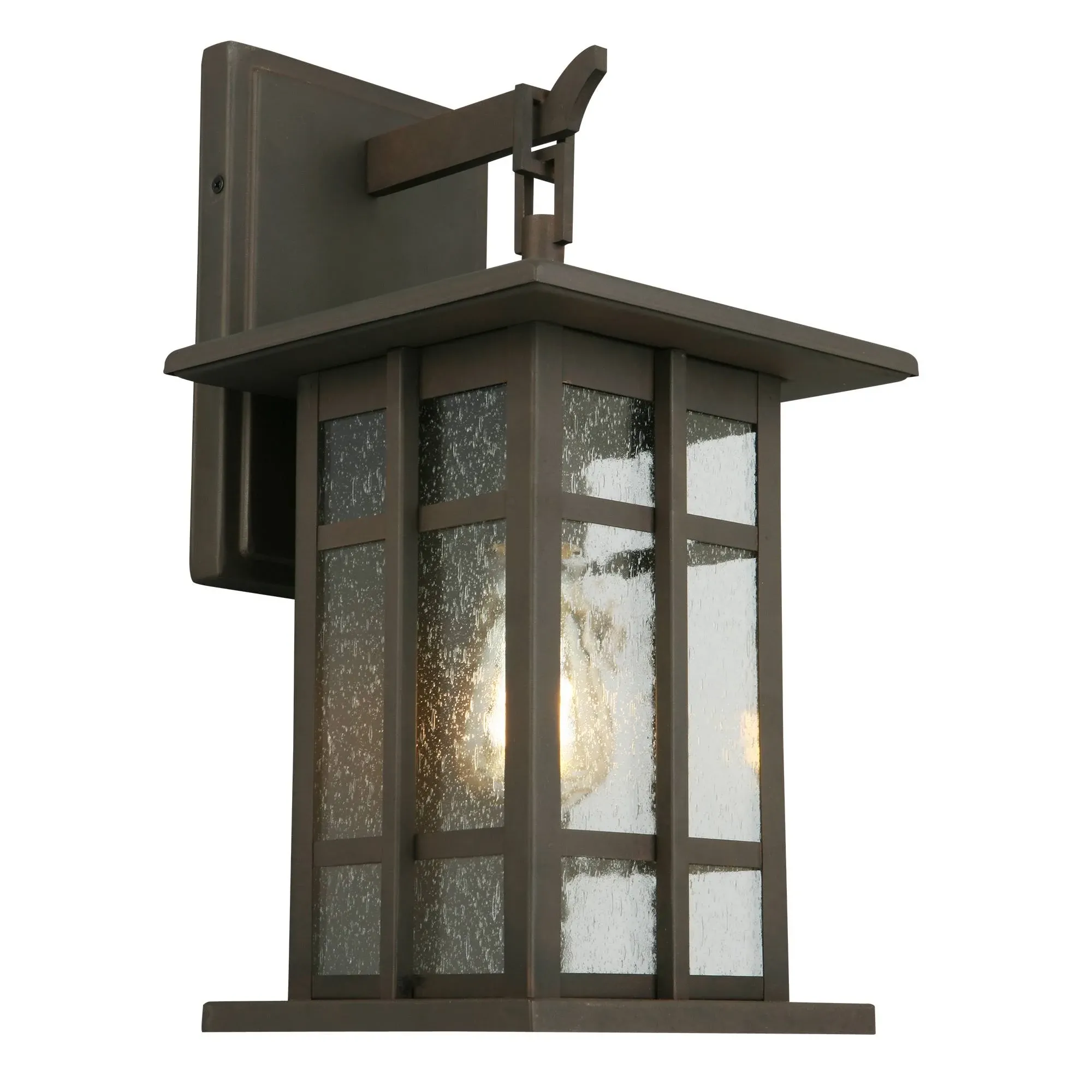 EGLO Outdoor Wall Light, Matte Bronze, 15.75 x 8.63 x 9.63 (202888A)