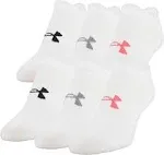 Under Armour Women's Essential No Show Socks, 6-Pack