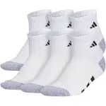 Boys adidas Youth Cushioned 6-Pack Quarter Socks