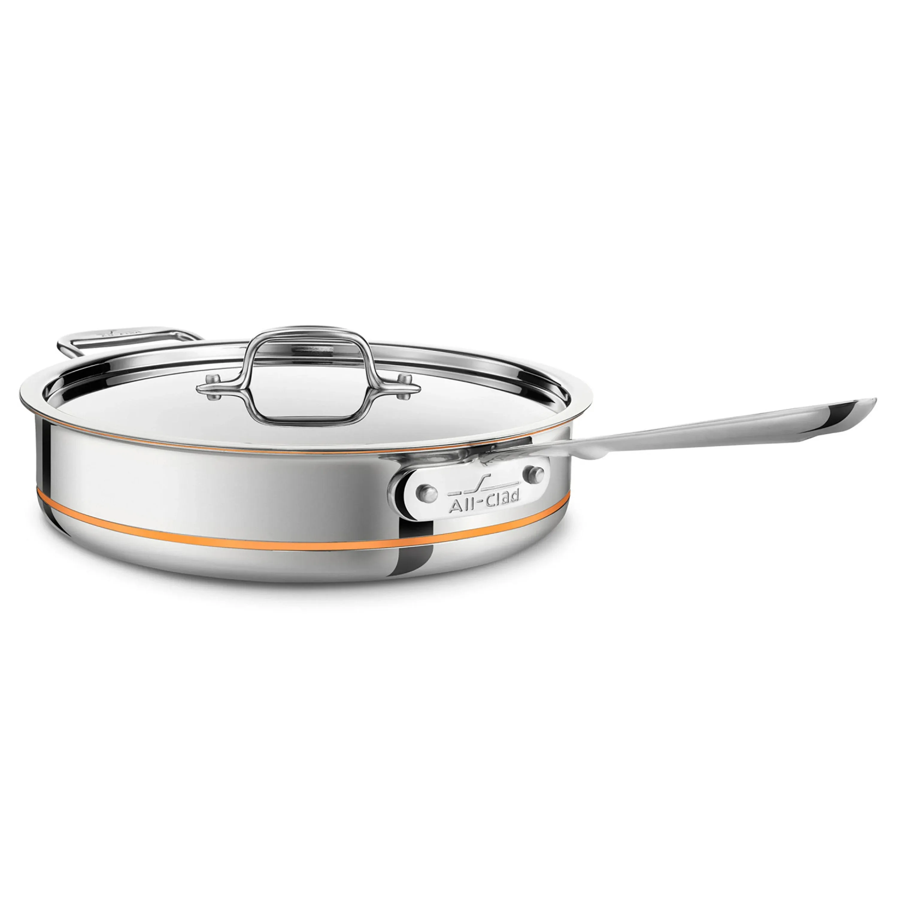 All-Clad 5-Qt. Copper Core Saute Pan with Lid - Stainless