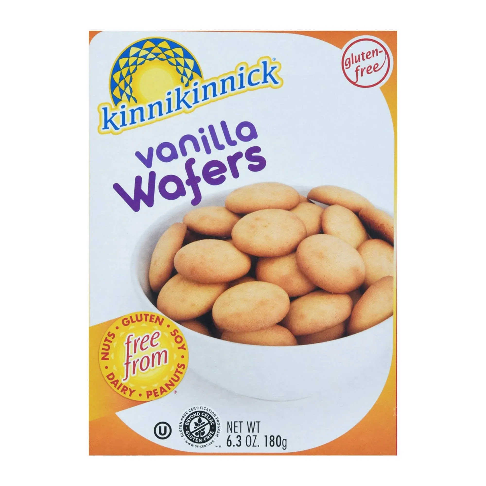 Kinnikinnick Gluten Free Vanilla Wafers - 6.3 oz box