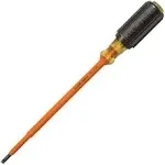 Klein 601-6  Cushion-Grip Screwdriver Round-Shank Cabinet Tip 3/16"x6"