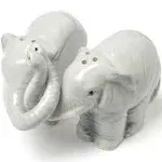 Abbott Collection Hugging Elephants Salt and Pepper Shaker Set