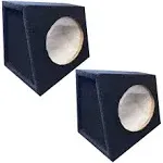 2X Audiotek CA-694A 6 x 9 Inch Car Audio Speaker Box 6x9 Enclosures with Speaker Terminal - 2 Speakers