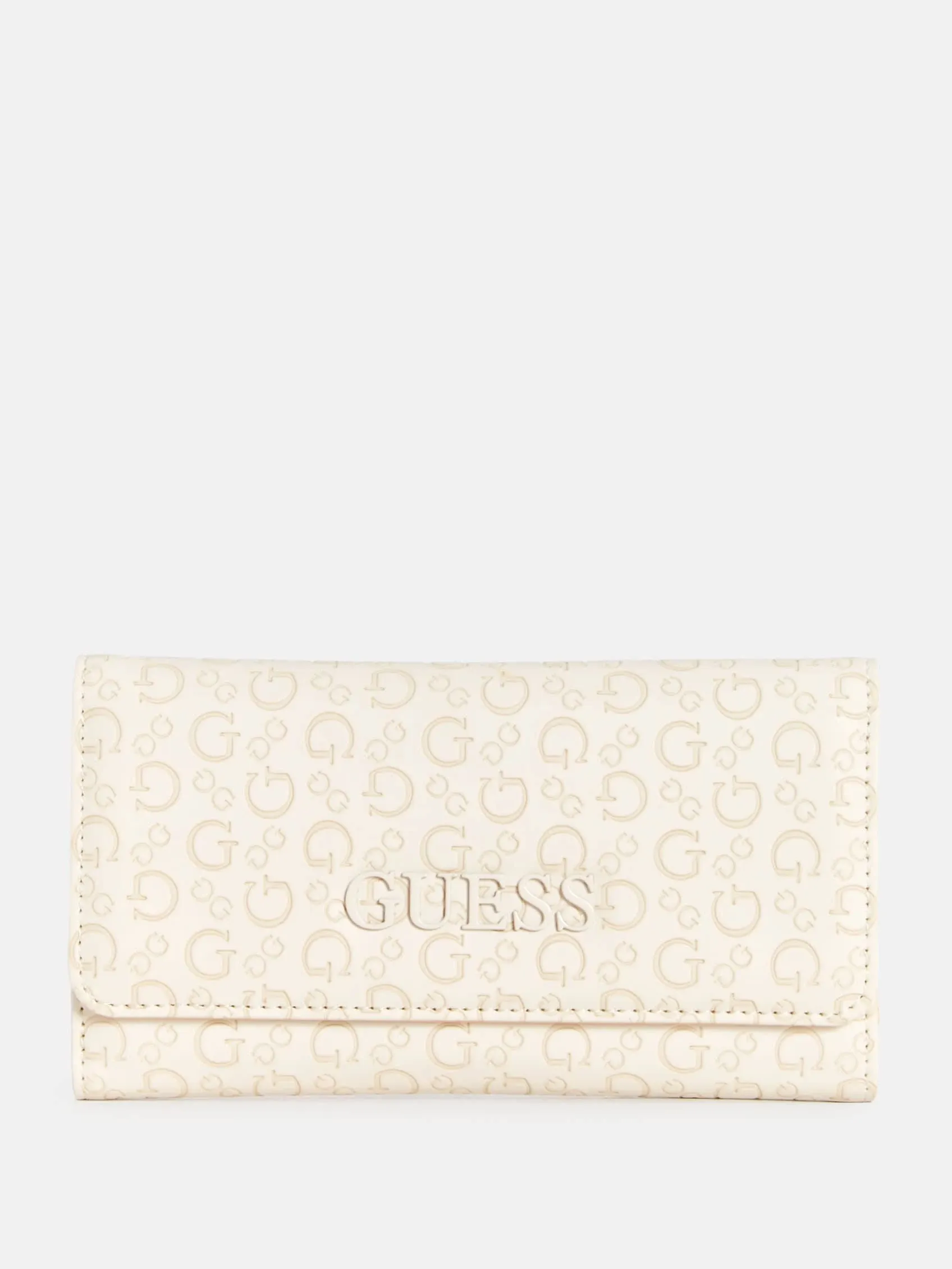 Guess Bowie Debossed Logo Slim Clutch Wallet