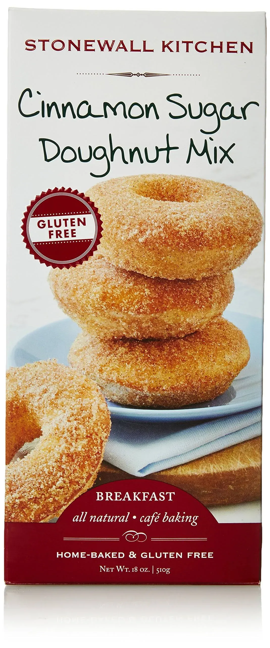 Stonewall Kitchen Gluten-Free Cinnamon Sugar Doughnut Mix, 18 Ounces