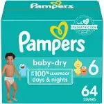 Pampers Baby-Dry Diapers, Size 4 - 92 pack