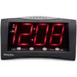 Westclox LED Alarm Clock Black Large 108" Red Display Model 66705 NIB